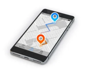 location map in a mobile phone